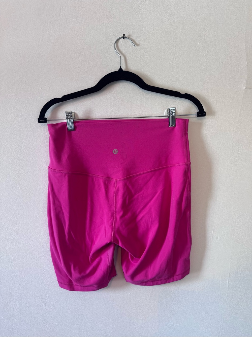 Lululemon Pink High Rise 8 inch Biker Shorts Size 10 - Picture 2 of 3